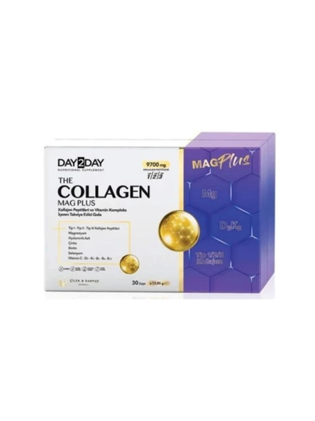 Day2Day Collagen Mag Plus Çilek Karpuz Aromalı 30 Saşe