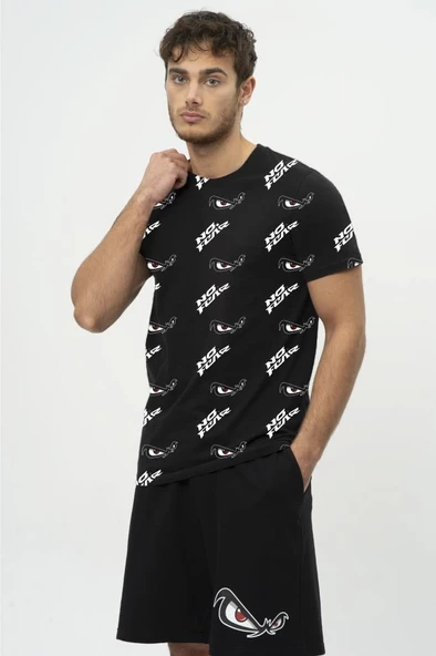 No Fear Orijinal Baskılı Erkek T-shirt Siyah - 2