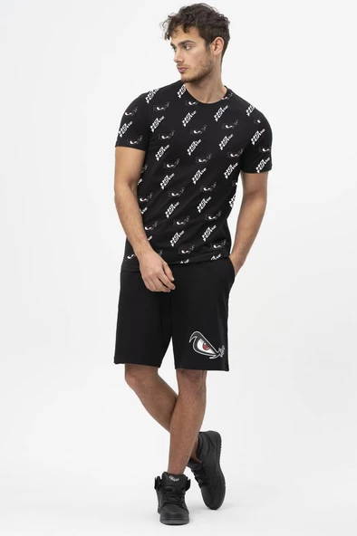 No Fear Orijinal Baskılı Erkek T-shirt Siyah - 3