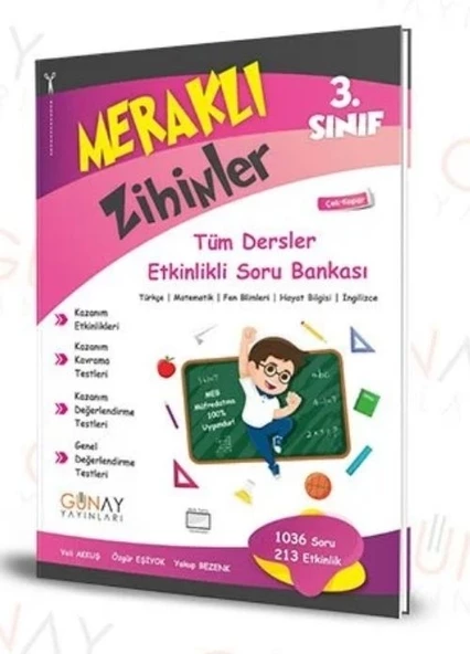 Günay Yayınları 3. Sınıf Meraklı Zihinler Etkinlik Kitabı