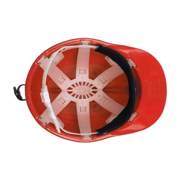 Essafe GE 1580 -Vidalı Eko. Madenci Baret, Kırmızı -9E1102- - 4
