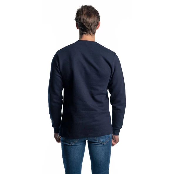 Şensel, Sweatshirt, Lacivert,Sıfır Yaka -107E4645-Kışlık-Pamuklu - 2