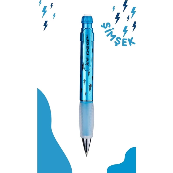 Serve Deep Mekanik Kurşun Kalem Metalik Uzay Temalı - Resim 9