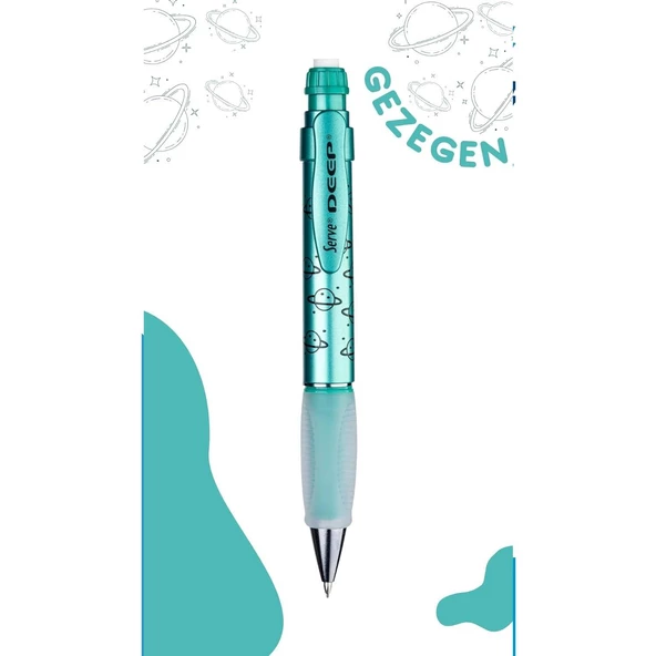 Serve Deep Mekanik Kurşun Kalem Metalik Uzay Temalı - Resim 11