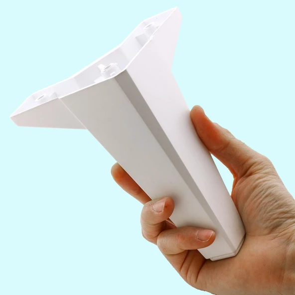 Sedir Lüks Mobilya Kanepe Sehpa Tv Ünitesi Koltuk Ayağı 15 Cm Beyaz Baza Ayakları (4 ADET) - 5