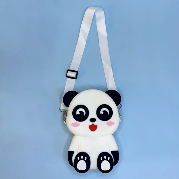 Ogi Mogi Toys Silikon Beyaz Panda Omuz Çantası - 7