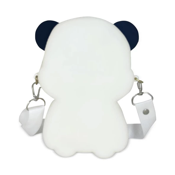 Ogi Mogi Toys Silikon Beyaz Panda Omuz Çantası - 4
