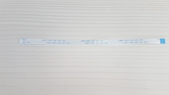 6 Pin 20cm 1mm Adımlı Ters Esnek Flex Kablo Awm 20624 80c 60v Şerit Fleks