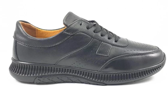 Erkek Hakiki Deri Ayakkabı Siyah - 2