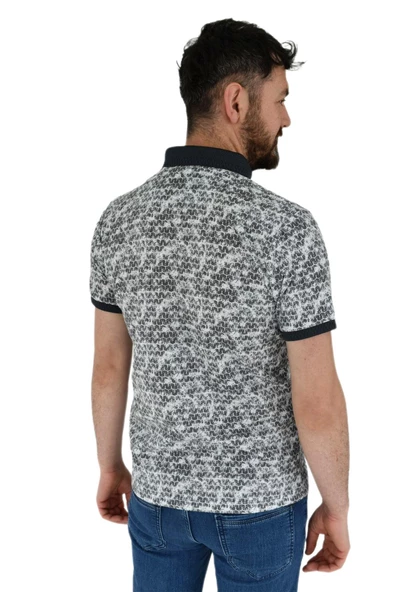 Erkek Polo Yaka Dijital Baskılı Tişört Waffle 2372 BGL-ST02797 - Resim 8