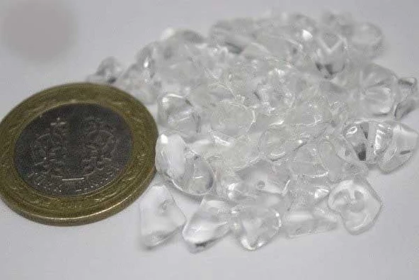 Delikli Kristal Kuvars Taşı Mini Boy 50 adet - 2
