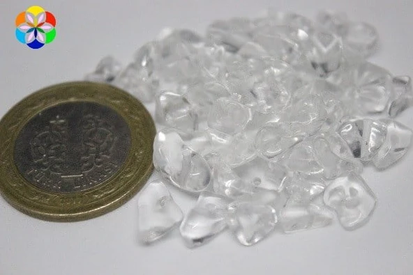 Delikli Kristal Kuvars Taşı Mini Boy 50 adet