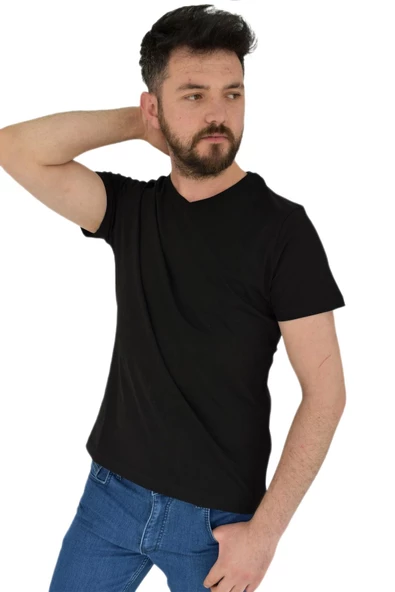 Erkek V Yaka Tişört Penye BGL-ST02801 - 9