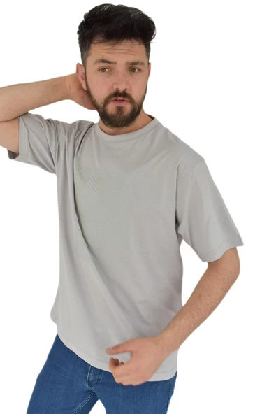 Erkek Baskılı Oversize Tişört 2379 BGL-ST02804 - 6