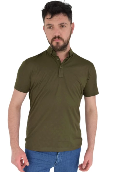 Erkek Polo Yaka Tişört R2180 BGL-ST02787 - Resim 2