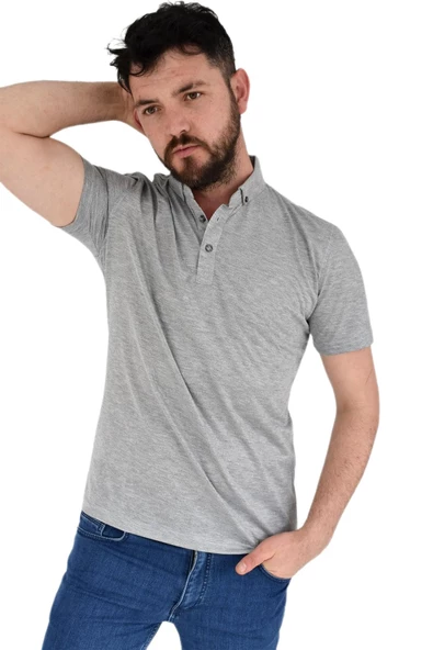 Erkek Polo Yaka Tişört R2180 BGL-ST02787 - Resim 3