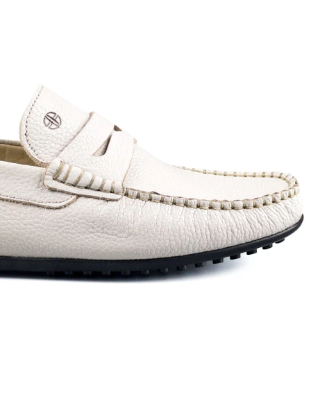 Edessa Bej Hakiki Deri Erkek Loafer Ayakkabı - 5