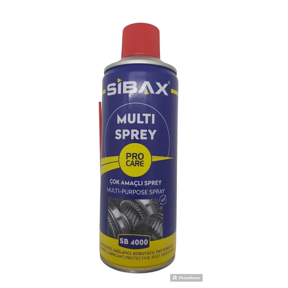 Sibax (Temizleyici, Yağlayıcı, Koruyucu, Pas Sökücü) Çok Amaçlı Sprey 400 Ml.