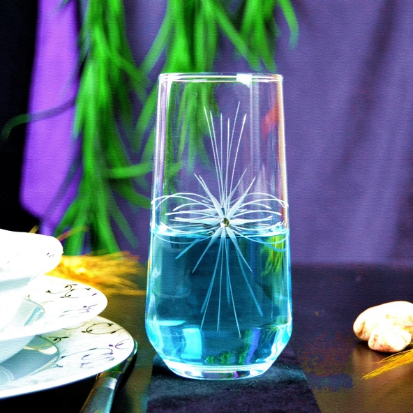 Decocia Kazaan 13 Parça 6 Kişilik  Bardak Seti Bosna Karaflı Mira Desenli - Resim 4