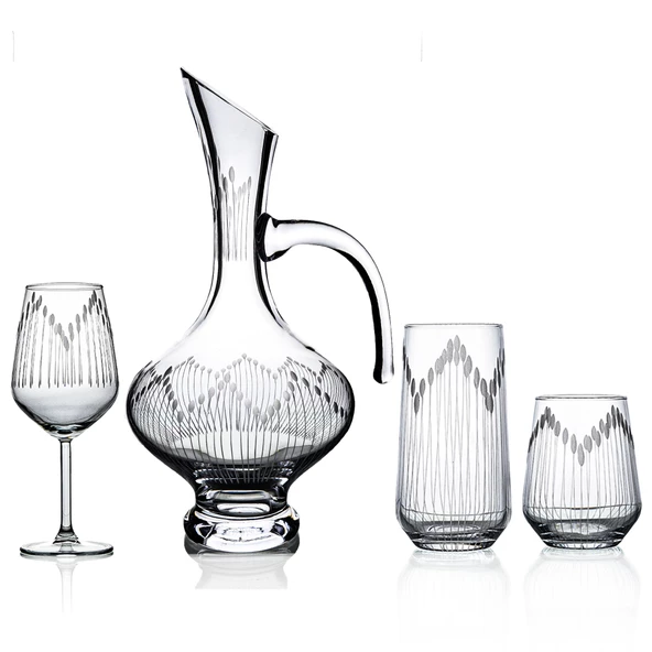 Decocia Kazaan 19 Parça 6 Kişilik Bardak Çeyiz Seti Bosna Karaflı Vega Desenli ürün görseli