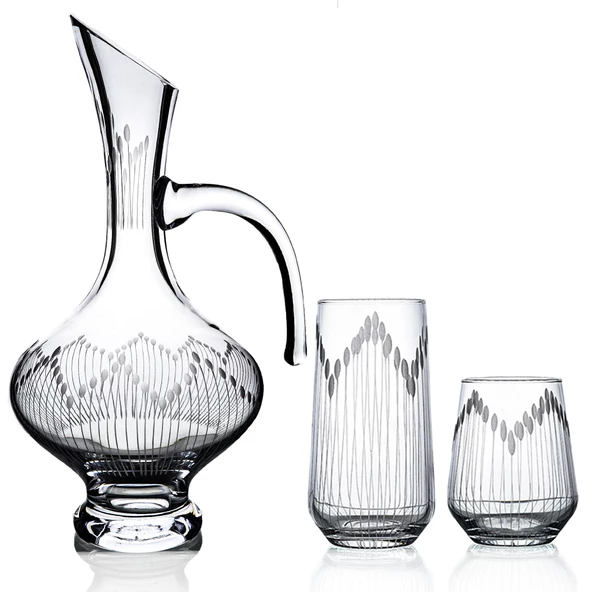 Decocia Kazaan 25 Parça 12 Kişilik  Bardak Seti Bosna Karaflı Vega Desenli ürün görseli