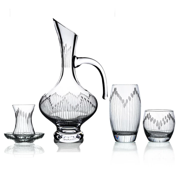 Decocia Pudgy 25 Parça 6 Kişilik  Bardak Çeyiz Seti Bosna Karaflı Vega Desenli ürün görseli