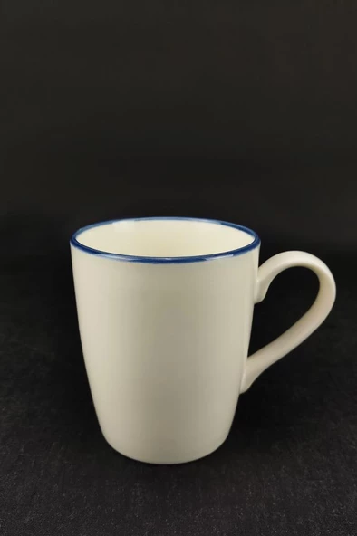 Digithome Blue Rim Porselen Kupa 250 Ml Mavi - TL4029343 C320.003 - 4