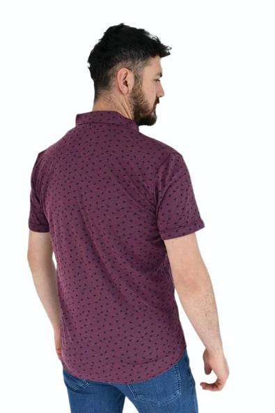 Erkek Dügmeli Polo Yaka Tişört R43700 BGL-ST02775 - Resim 7