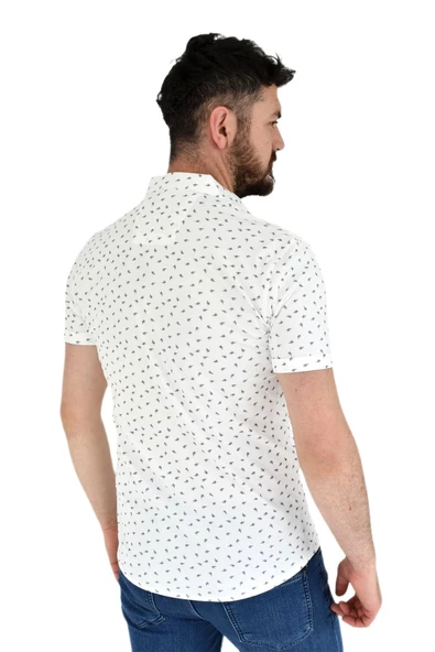 Erkek Dügmeli Polo Yaka Tişört R43700 BGL-ST02775 - Resim 8