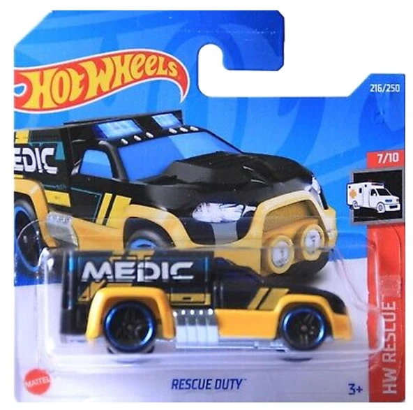 Rescue Duty  Hot Wheels Tekli Arabalar 1/64 Ölçek Metal Oyuncak Araba