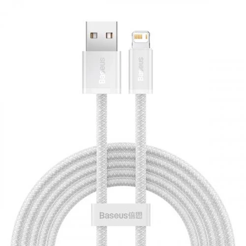 Baseus 1 Metre 2.4A Ultra Hızlı iPhone Lightning Şarj ve Data Kablosu, Kopmaz Halat Kablo, 3x Hızlı