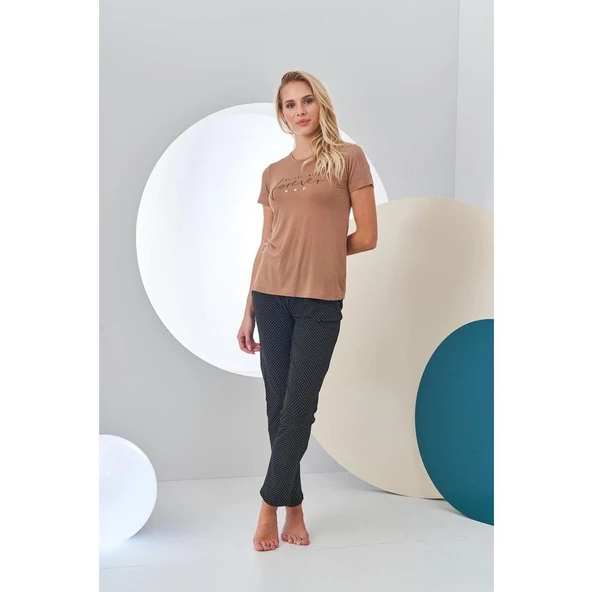 Pjs 24211 Kadın Kısa Kollu Pijama Takımı - 8