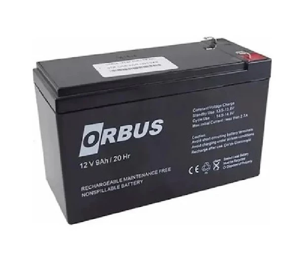 Orbus 12v 9ah Bakımsız Kuru Ups Akü ,2 12 V 9 Ah Kuru Akü12V 9AH