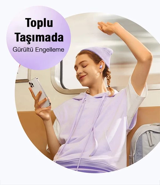 Baseus 800mAh Bataryalı Çift Telefon Bağlantılı Mikrofonlu Bluetooth Kulaklık, Gürültü Engellemeli Kulaklık - 10
