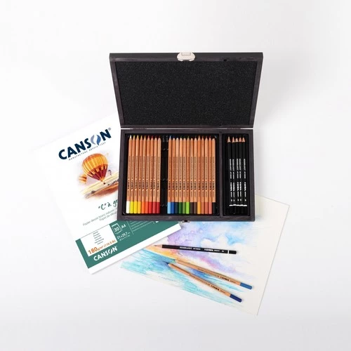 Lyra Rembrandt 30 Parça Polycolor & Art Design Ahşap Kutu Yeni - 3