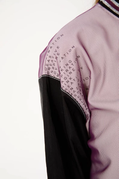 Tül Ve Paraşüt Detaylı İpeksi İki İpilk Takım - Mor - 6