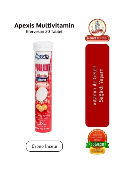 Apexis Multivitamin 20 Efervesan Tablet