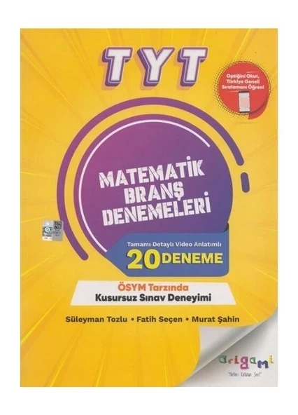 Tammat Yayınları Tyt 20 Li Matematik Denemeleri