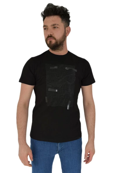 Erkek Baskılı Sıfır Yaka Tişört 2383 BGL-ST02825 ürün görseli