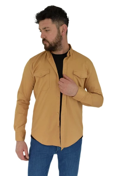 Erkek Spor Gömlek Silim Fit 9957 BGL-ST02724 - 4