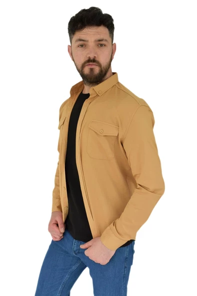 Erkek Spor Gömlek Silim Fit 9957 BGL-ST02724 - 8