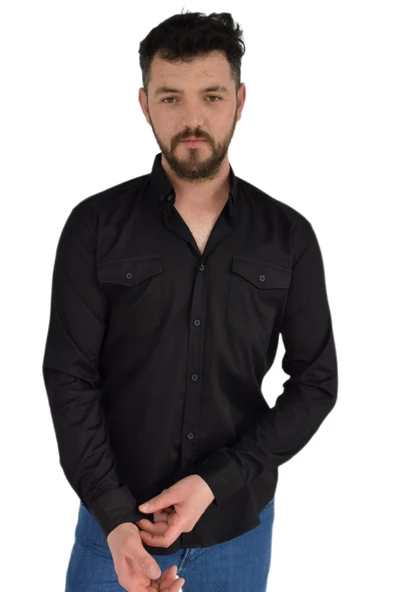 Erkek Spor Gömlek Silim Fit 9957 BGL-ST02722 ürün görseli