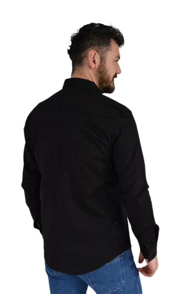 Erkek Spor Gömlek Silim Fit 9957 BGL-ST02722 - Resim 9