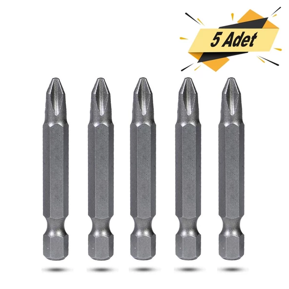 BHD Yıldız Bits Uç PH2 50 mm Matkap Vidalama Ucu (5 ADET) - 3
