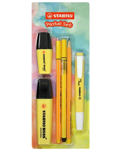 Stabilo Tek Renk Pastel Set 6lı Sarı
