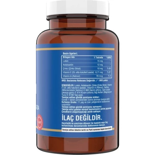 Ncs Lutein 15 Astaksantin 12 Mg 60 Tablet Çinko - 2