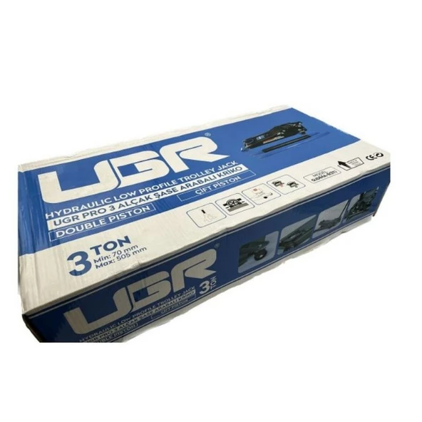 Alçak Şase Profil Çift Piston Kriko 3 Ton - 4