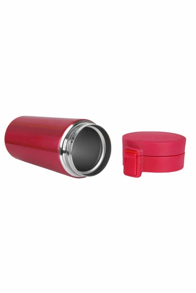 Tek El Bas Iç Paslanmaz Çelik Termos 380 Ml Seyehat Mug Sızdırmaz Çift Katmanlı Snape Filtreli - 7