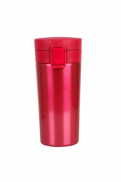 Tek El Bas Iç Paslanmaz Çelik Termos 380 Ml Seyehat Mug Sızdırmaz Çift Katmanlı Snape Filtreli - 4