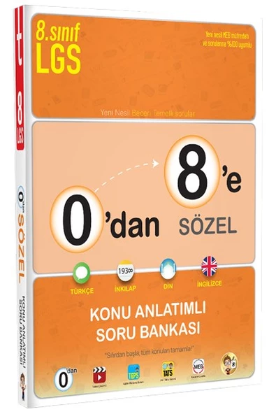 0dan 8e Sözel Konu Anlatımlı Soru Bankası - Tonguç Yayınları